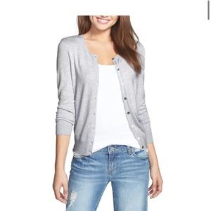 Halogen Three Quarter Sleeve Cardigan